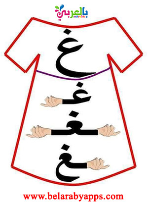 اشكال الحروف اول الكلمة ووسط الكلمة واخر الكلمة